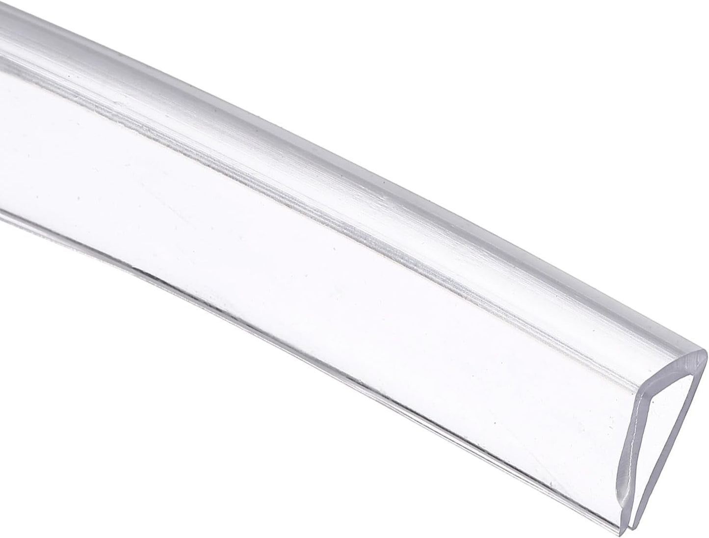 uxcell Clear Edge Trim, 13.1Ft Silicone U Channel Edge Protector, Edges Guards Fits 1/32"-3/32" for Car Doors Sheet Metal Parts (3/16" W x 3/8" H)