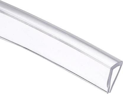 uxcell Clear Edge Trim, 13.1Ft Silicone U Channel Edge Protector, Edges Guards Fits 1/32"-3/32" for Car Doors Sheet Metal Parts (3/16" W x 3/8" H)