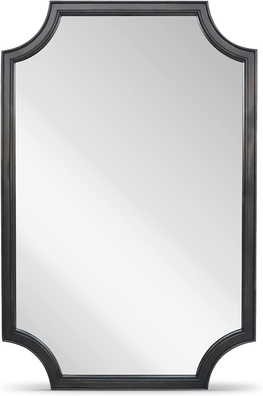 WallBeyond Full Length Mirror Wall Mounted 65"x22", Rustic Wooden Frame Floor Mirror, Large Full Body Mirror for Bedroom, Leaning or Hanging Against Wall, Natural