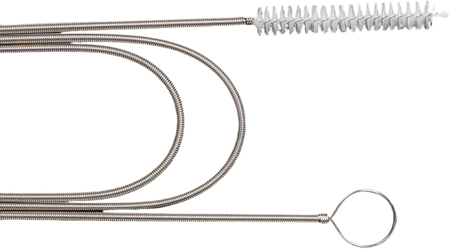 JSONO Refrigerator car sunroof Drainage Internal Long Hose Nylon Spring Fridge Drain Hole Dredging Tool Bendable Frozen Water Clog Remover Cleaning Brush for Kitchen Drain Pipe(155+6cm)
