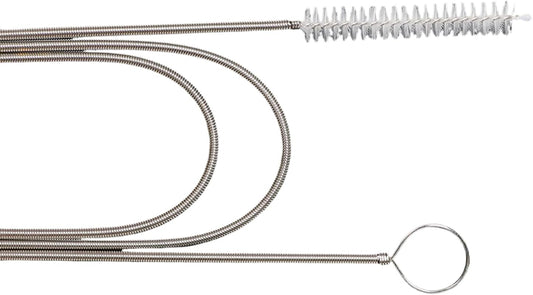 JSONO Refrigerator car sunroof Drainage Internal Long Hose Nylon Spring Fridge Drain Hole Dredging Tool Bendable Frozen Water Clog Remover Cleaning Brush for Kitchen Drain Pipe(155+6cm)