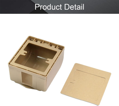 Fielect Weatherproof in Use Outlet Cover Plug 86 Type Electrical Outlet Cover Receptacle Protector 98x110x43mm for Retrofit Siding Construction, Transparent