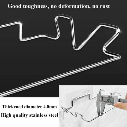 Trash Bag Holder for Cupboards Kitchen Cabinet Door, Stainless Steel Portable Garbage Bins ( with Wall Sticker Base ) Kitchen Waste Bins, Easy to Store, Can Be Put Away At any Time, Kitchen Essential
