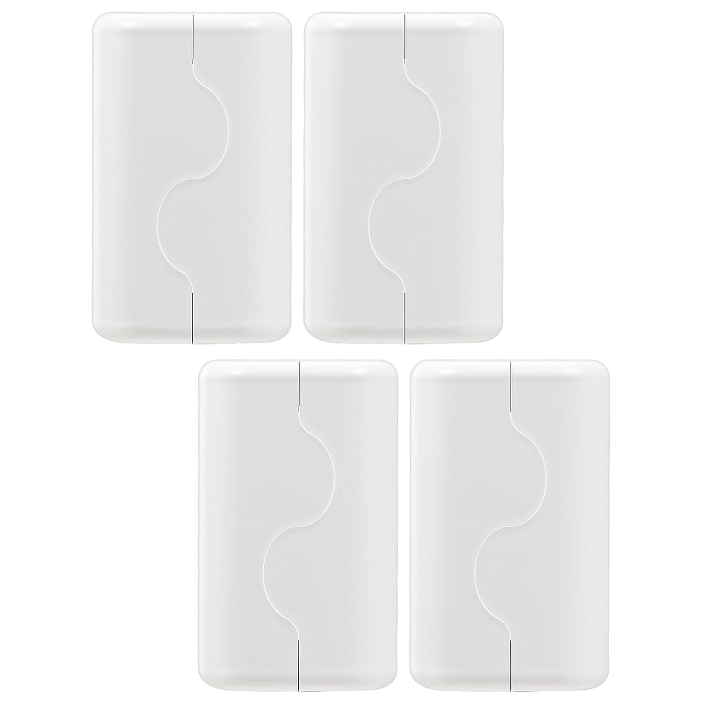 Child Proof Outlet Cover, Double Lock System, Duplex & Decorator Electrical Outlet Plates, Indoor Wall Outlet Covers Box, White, Large Interior Space