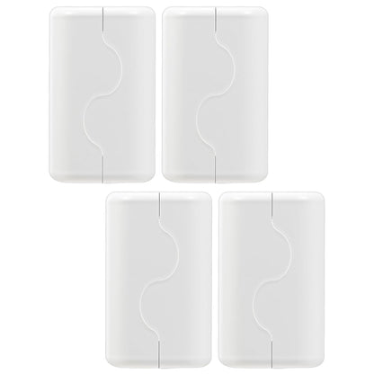 Child Proof Outlet Cover, Double Lock System, Duplex & Decorator Electrical Outlet Plates, Indoor Wall Outlet Covers Box, White, Large Interior Space