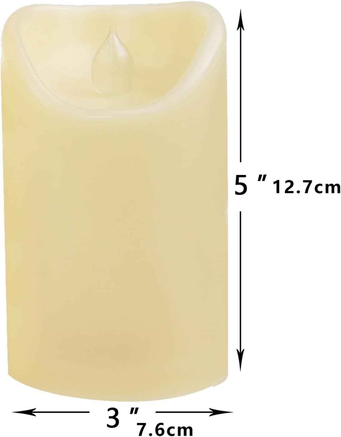 CANDLE CHOICE Waterproof Outdoor Battery Operated Flameless Candles with Remote Timer Plastic Flickering Fake Electric LED Pillars for Lantern Garden Wedding Christmas Decorations 3x4 Inches 3 PCS