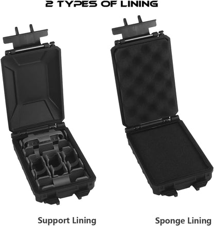 WoSporT Tactical Modular Battery Storage Organizer, MOLLE Military Hunting Vest Carry 18650/AAA/CR123A/18350 Battery Box Holder Case
