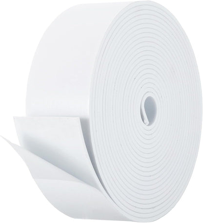 PATIKIL Weather Stripping Door Seal Strip, 3/8 Inch x 1/4 Inch x 32 Ft Self Adhesive Soundproof High Density Foam Tape Insulation for Door Window Air Conditioning, White - Colors B