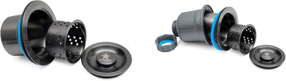 STARSTAR 3-1/2in Stainless Steel Sink Drain Kit with Removable Deep Basket and Sealing Lid