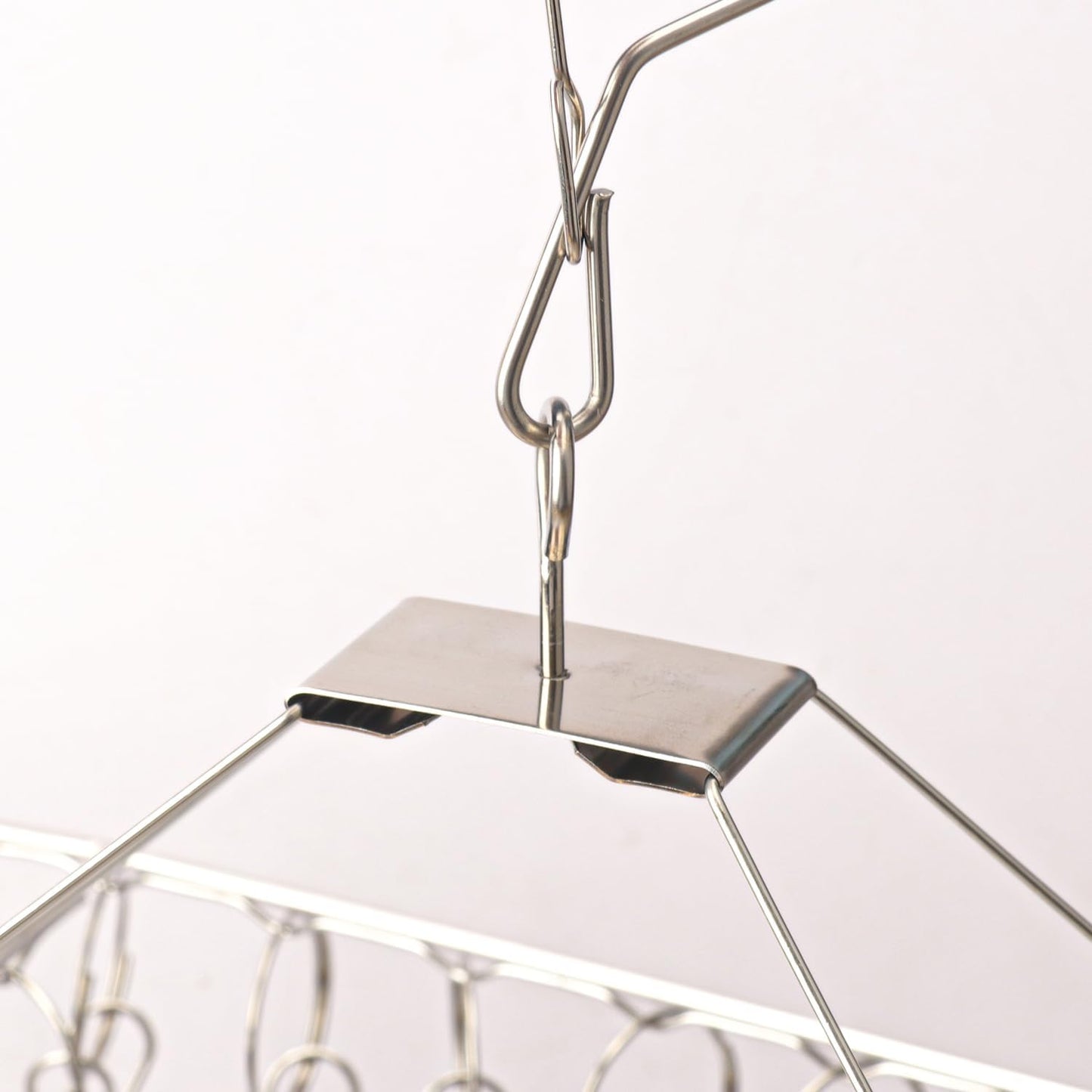 16 Pack 14 inch Stainless Steel Drying Rack with 10 Clips, Sock Drying Rack with Windproof Clips, Stainless Steel Clothes Hanger for Bras, Clothes, Sock & Underwear Towels