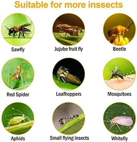 16 Pack Fruit Fly Traps for Indoors, Fly Traps Outdoor, gnat Traps for House Indoor, Fly Strips Tape Killer Catcher Paper Ribbon, Flying Insect Trap for Bug, Gnat, Insect, Mosquito