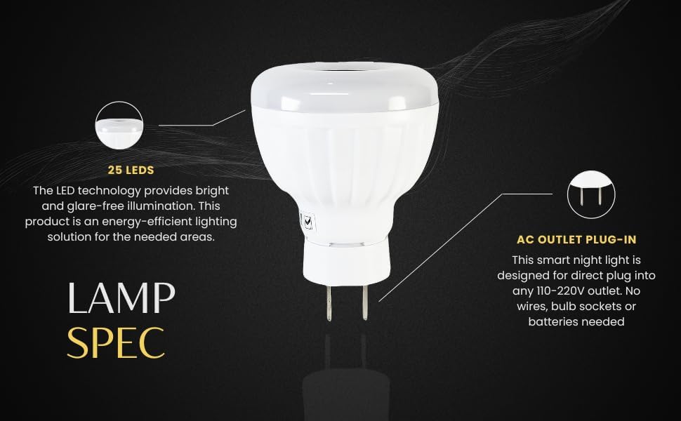 Bright Night Light LED Motion and Light Sensor AC Outlet Plug-in PIR Automatic Lamp Plug into Wall Dusk to Dawn 5W for Bedroom Garage Stairway Basement Hallway