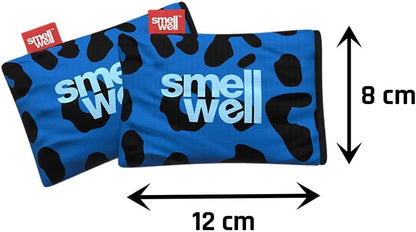SmellWell - Scented Shoe Deodorizer Inserts - Odor Eliminators - Activated Bamboo Charcoal + Minerals - Natural Fresheners for shoes, bags, gloves - 2 x 1.8oz Original Size - Black Zebra