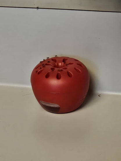 Rocky Mountain Goods Fruit Fly Traps Pack of 2 - Indoor/Outdoor Apple Shaped Traps - for Use Around Food - Lasts up to 90 Days - Safe and Quick Acting - Catch Monitor Window