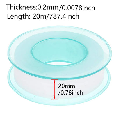 Othmro 2Pcs PTFE Industrial Sealant Tape 0.78inch Width, 7.87mil Thick, 787inch Length Plumbing Tape Pipe Tape PTFE Pipe Sealant Tape Industrial Thread Sealants Teflon Tape for Plumbers
