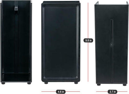 COELO Hidden Glove Drying Holder Rack (Black) - Stand Organizer for Kitchen Sink Bathroom Towels Loofah Modern Countertop with 1 Complimentary Dishwashing Rubber Glove