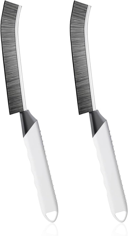 SUOXU Household Thin Cleaning Brushes,2pcs Hard Bristle Grout Scrub Brush Tool for Cleaning Tight Spaces in Home Kitchen Bathroom
