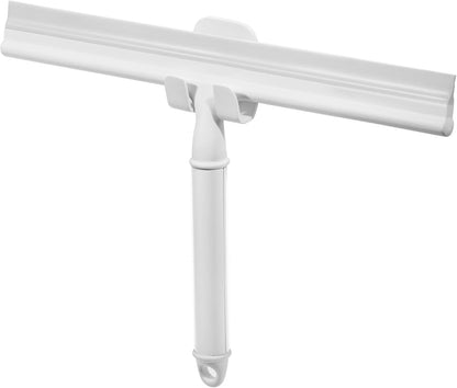 iDesign Shower Squeegee with Adhesive Hook - White