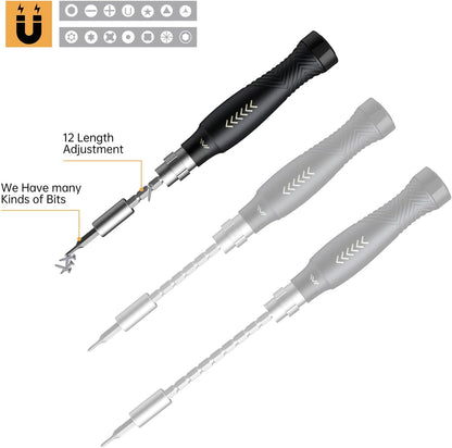 Precision Ratchet Screwdriver Set, JAKEMY 69 in 1 Household Screwdriver Home Repair Tool Kit, Disassemble Magnetic Rotating Ratchet Screwdriver Kit for Furniture/Car/Computer/Electronics Maintenance