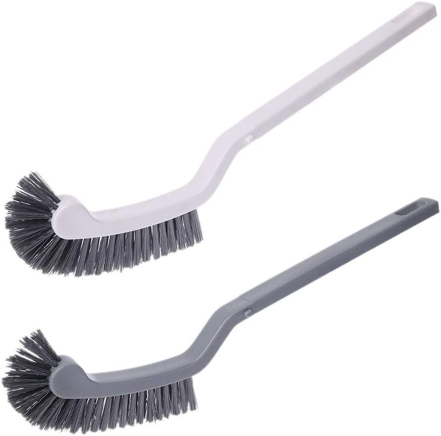 Long Handle Curved Toilet Brush Corner for Rim