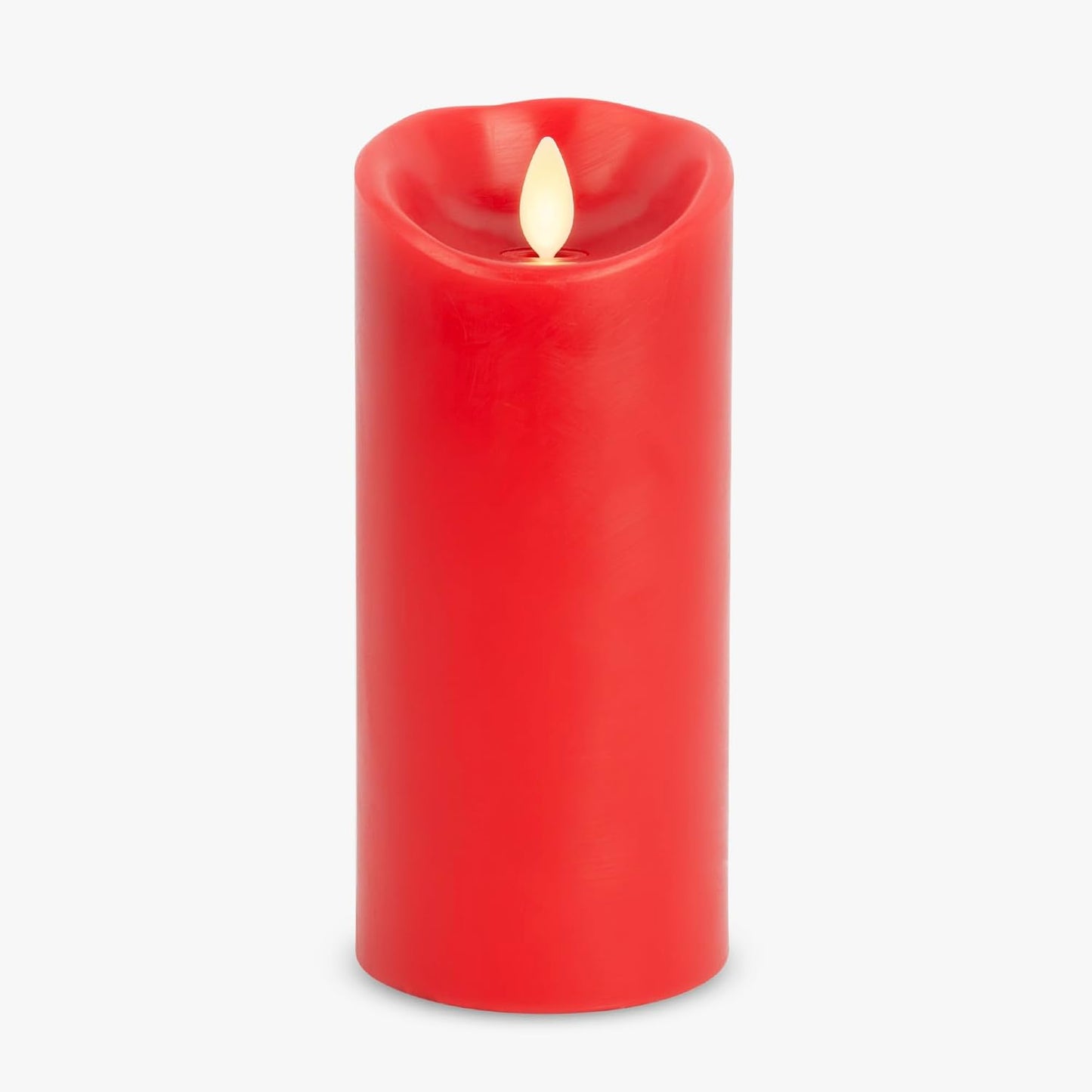 Luminara Flameless LED Battery Operated Ivory Pillar Candle, Flickering Realistic Moving Flame, 3" x 4.5" Luminous Real Wax Indoor Home Decor Pack of 1