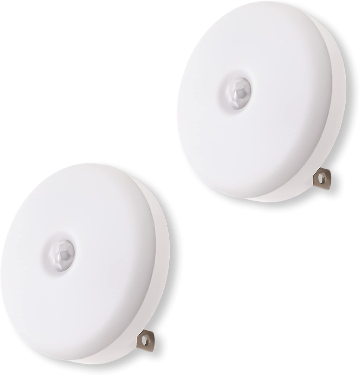 Motion Sensor Night Light, 2 Pack Motion Activated Night Light Plug in, Automatic ON OFF, 3200K Warm Hue, LED Nightlights Plug into Wall, for Bathroom, Kitchen, Bedroom, Kids room, Hallway, Stairway