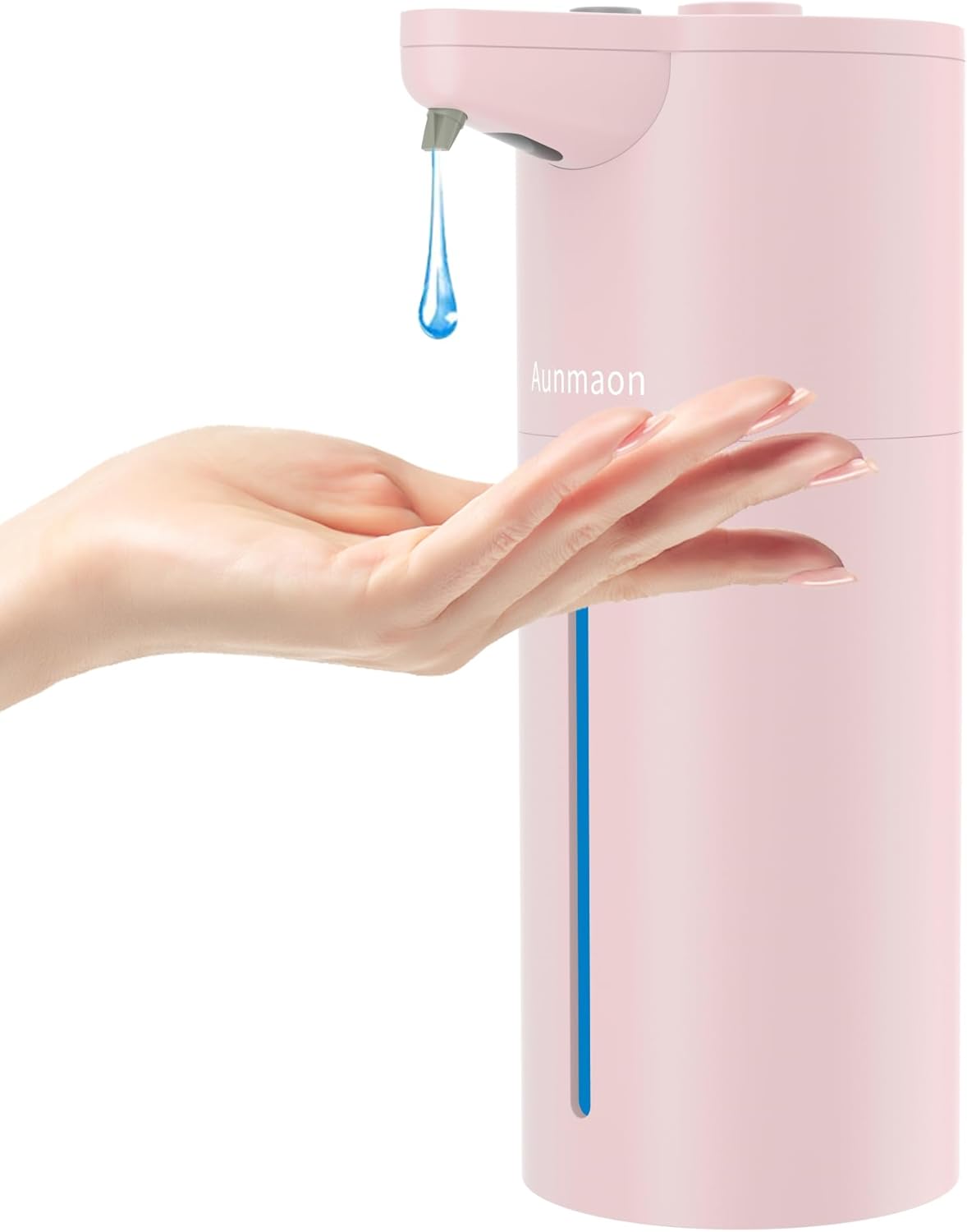 Aunmaon Automatic Soap Dispenser Touchless, Hands-Free, Multi Adjustable Volume, Long Battery Life, Compatible with Thick & Thin Dish/Hand Soap for Bathroom and Kitchen, Easy for Toddlers, Black