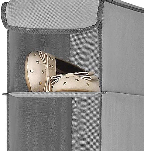 Whitmor Hanging Shoe Shelves - Crosshatch Gray
