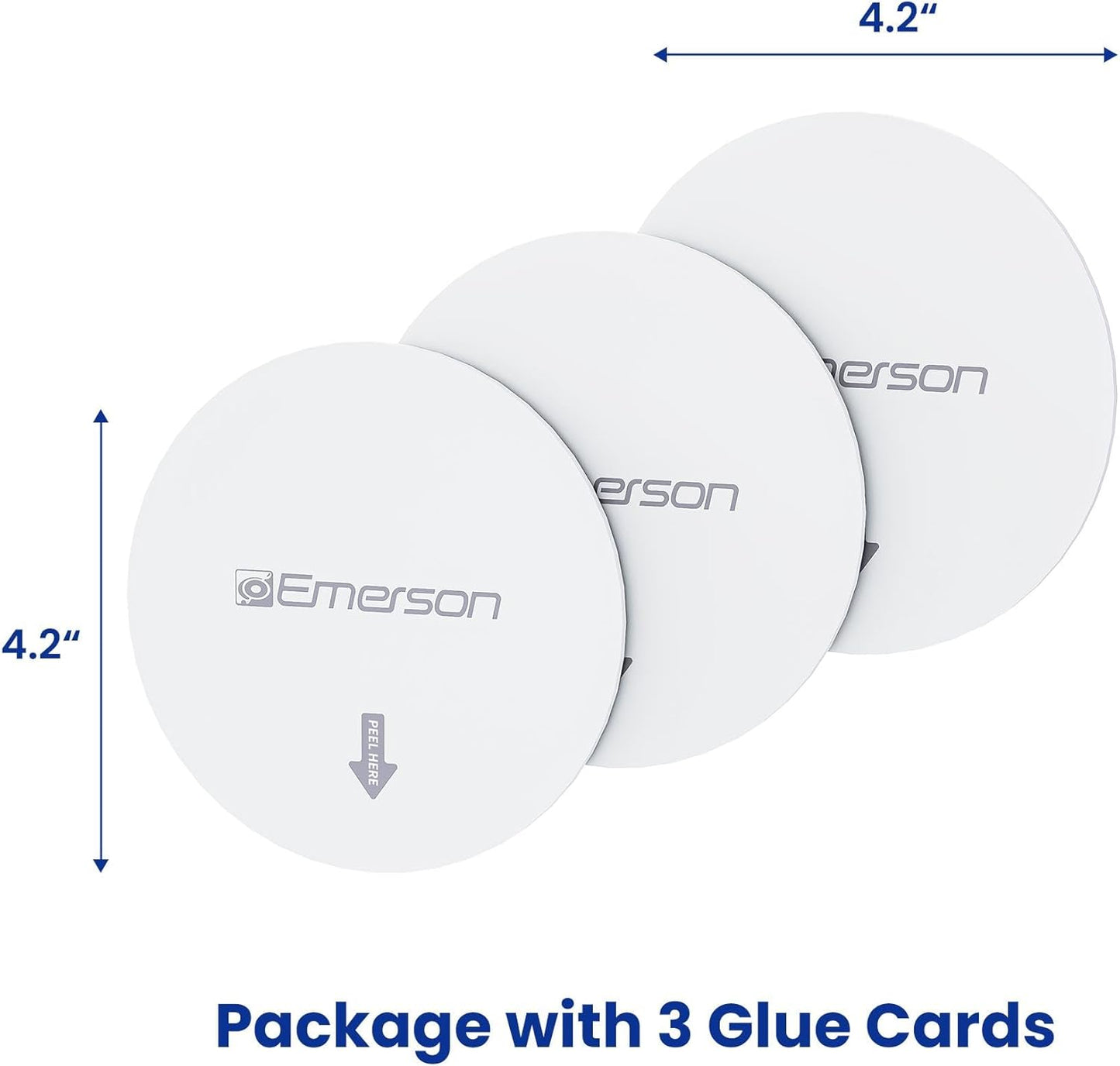Emerson ITM8110 Indoor Portable Flying Bug Catcher with UV LED light & Fan Suction, 24/7 Mess Free Alternative for Catching Flies, Fruit Flies, Moths, Gnats & More - Includes 3 Replacement Glue Boards