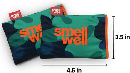 SmellWell - Scented Shoe Deodorizer Inserts - Odor Eliminators - Activated Bamboo Charcoal + Minerals - Natural Fresheners for shoes, bags, gloves - 2 x 1.8oz Original Size - Black Zebra