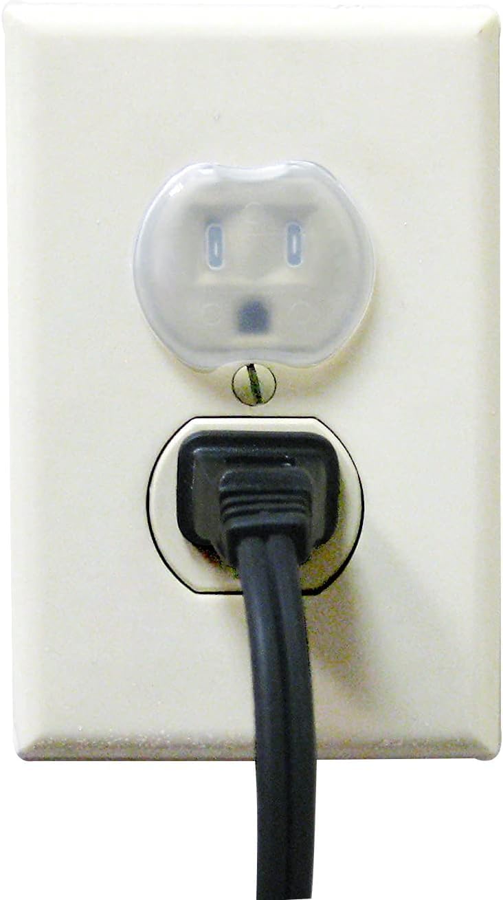 Dreambaby Plastic Baby Safety Outlet Plug Covers - 24 Pack - Outlet Covers Baby Proofing