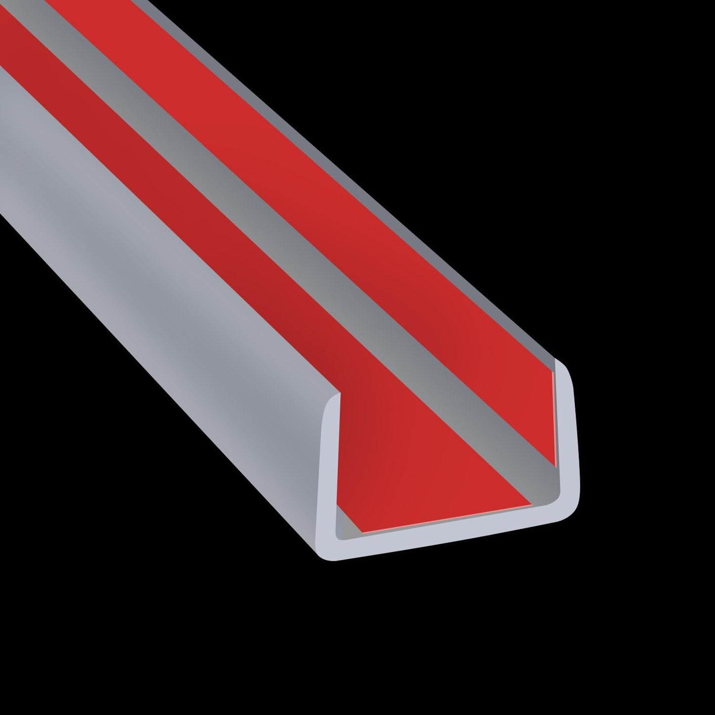 Slimline Cabinet Door Edge Protector, 3/4" Self Adhesive Peel and Stick Rubber Edge Guards, Flexible U Shaped Strips for Kitchen & Garbage Drawer Fronts, Edge Trims for Desks and Shelfves, Black, 10Ft