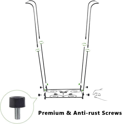 Trash Bag Holder, Metal Garbage Bag Holder, 30-45 Gallon Portable Trash Bag Holder Stand, Multi-use Leaf Bag Holder for Yard, Camping, Party, Wedding