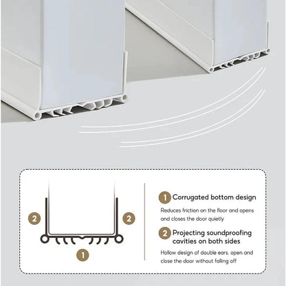 Upgrade Vinyl Door Seal Strip Bottom 35×2 Inch Adjustable Door Sweeps Door Draft Stoppers for Bottom of Door Easy to Install Under Door Weather Stripping, Blocks Dust/Insects/Noise