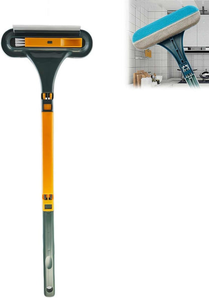 Window Screen Cleaning Brush, Double Sided Window Cleaning Brush and Scraper, Mesh Screen Cleaner,Multi-Purpose CleaningBrush for Patio, Door, Porch Screens