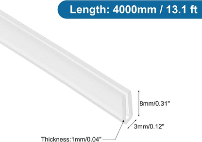 PATIKIL U Channel Edging Trim, 26Ft Sheet Metal Edge Guard Protector Rubber Edge Trim Air Sealed Seal Strip, 5/64" Slot, Fits 1/16"-5/64" Edge, 9/32" x5/128 x5/32