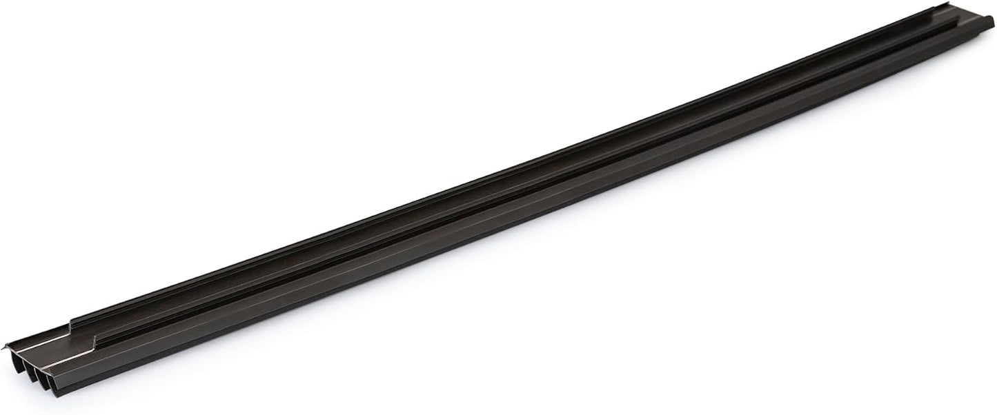 Barzen 36" Kerf-Style Vinyl Door Bottom Seal with Fins – Replacement Weatherstrip for Exterior Doors, Draft Stopper, Fits 7/8" Kerf Slot, Easy Slide-in Install