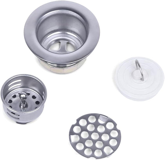 Junior Duo Bar/Pre Sink Stainless Steel Strainer Assembly W/Basket Strainer