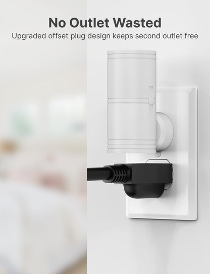 Likelgn Night Light Plug into Wall, 2 Pack Dimmable LED Nightlight with Dusk to Dawn Sensor, Soft White Glow, for Hallway, Bathroom, Bedroom, Black