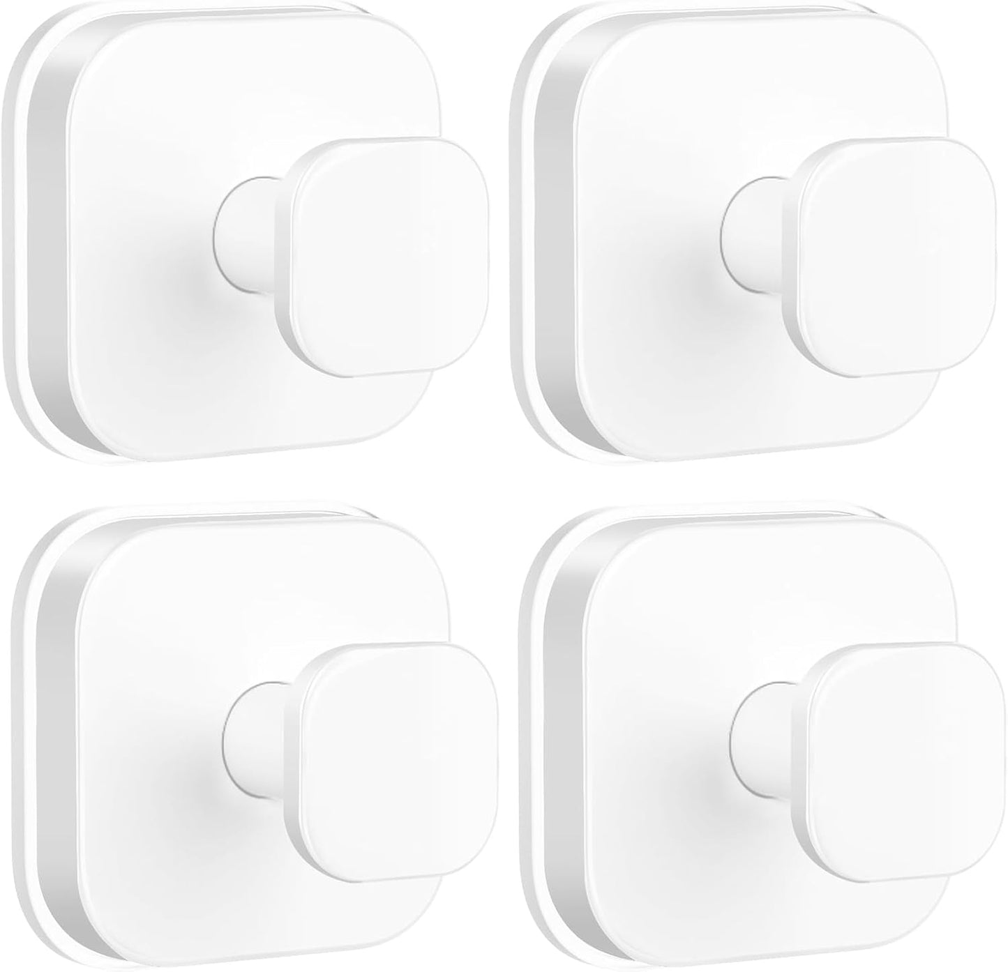 BKV Suction Cup Hooks for Shower,Heavy Duty Shower Hooks for Bathroom Wall,Glass Windows,Smooth Doors to Hang Towels,Robes,Coat,Reusable Suction Cup Wreath Hanger for Christmas Wreaths-White(2 Pack)