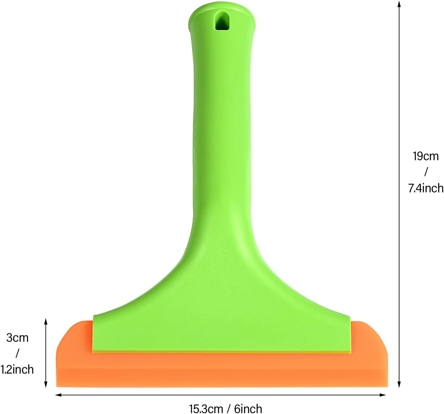 Gomake Small Silicone Squeegee Window Shower Squeegee,Auto Water Blade Squeegee for Shower Glass Door,Car Windshield, Window, Mirror, Bathroom,Countertop Cleaning