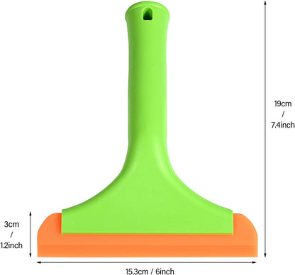 Gomake Small Silicone Squeegee Window Shower Squeegee,Auto Water Blade Squeegee for Shower Glass Door,Car Windshield, Window, Mirror, Bathroom,Countertop Cleaning