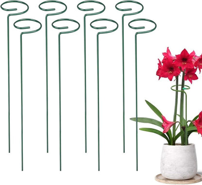 4/8/12 Pack Plant Stakes, 16/24/36 Inch Plant Support Stakes, Plant Sticks Support, Flower Stakes for Plants Peony, Tomato Seedling, Marigold, Amaryllis, Sapling, Coreopsis (16 Inch-4 Pack)