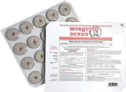 Summit Mosquito Dunks Slow Release Tablets, 40 Count Total – Outdoor Water Treatment Discs for Bird Baths, Ponds, Rain Barrels, and Standing Water, Long Lasting Water Treatment Solution