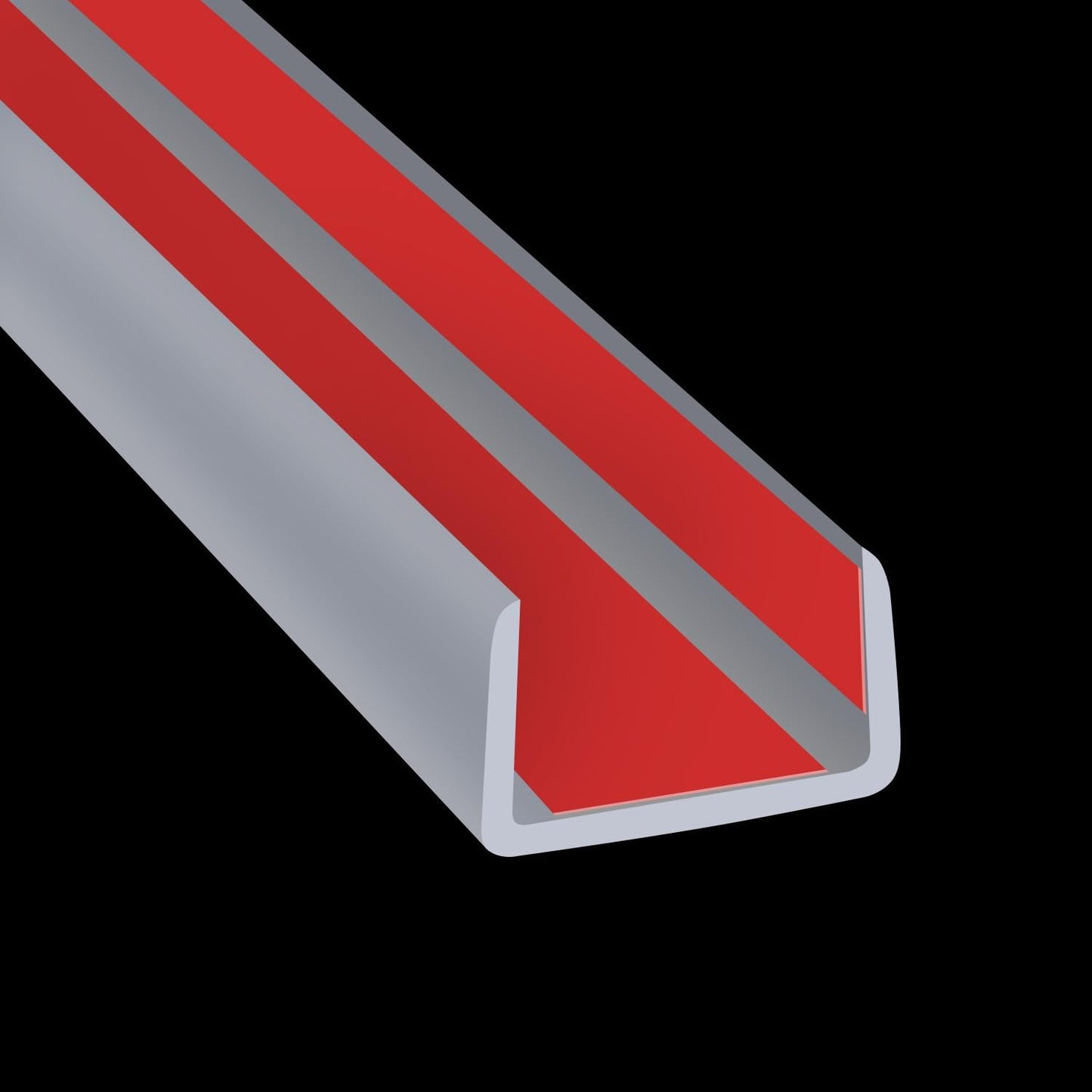 Slimline Cabinet Door Edge Protector, 3/4" Self Adhesive Peel and Stick Rubber Edge Guards, Flexible U Shaped Strips for Kitchen & Garbage Drawer Fronts, Edge Trims for Desks and Shelfves, Black, 10Ft