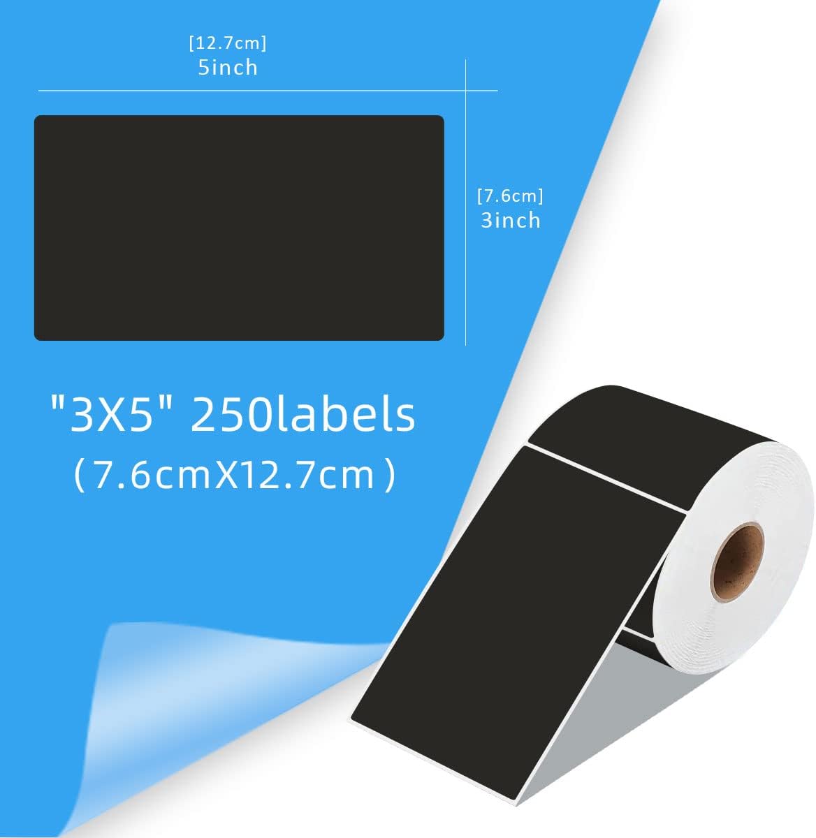 PARLAIM 3 X 5 Inch Rectangle Adhesive Color Coding Stickers,Square Inventory Stickers -250 Per Dispenser Box (Fluorescent Green)