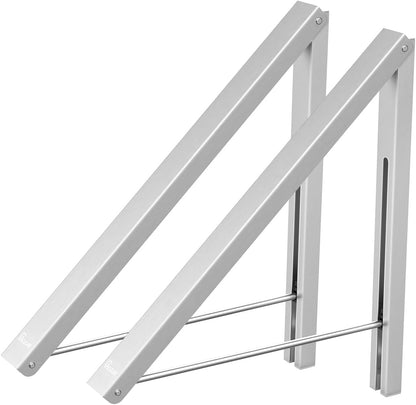 Drying Rack Wall Mounted Clothes Hanger Folding Wall Coat Racks Aluminum Home Storage Organiser Space Savers