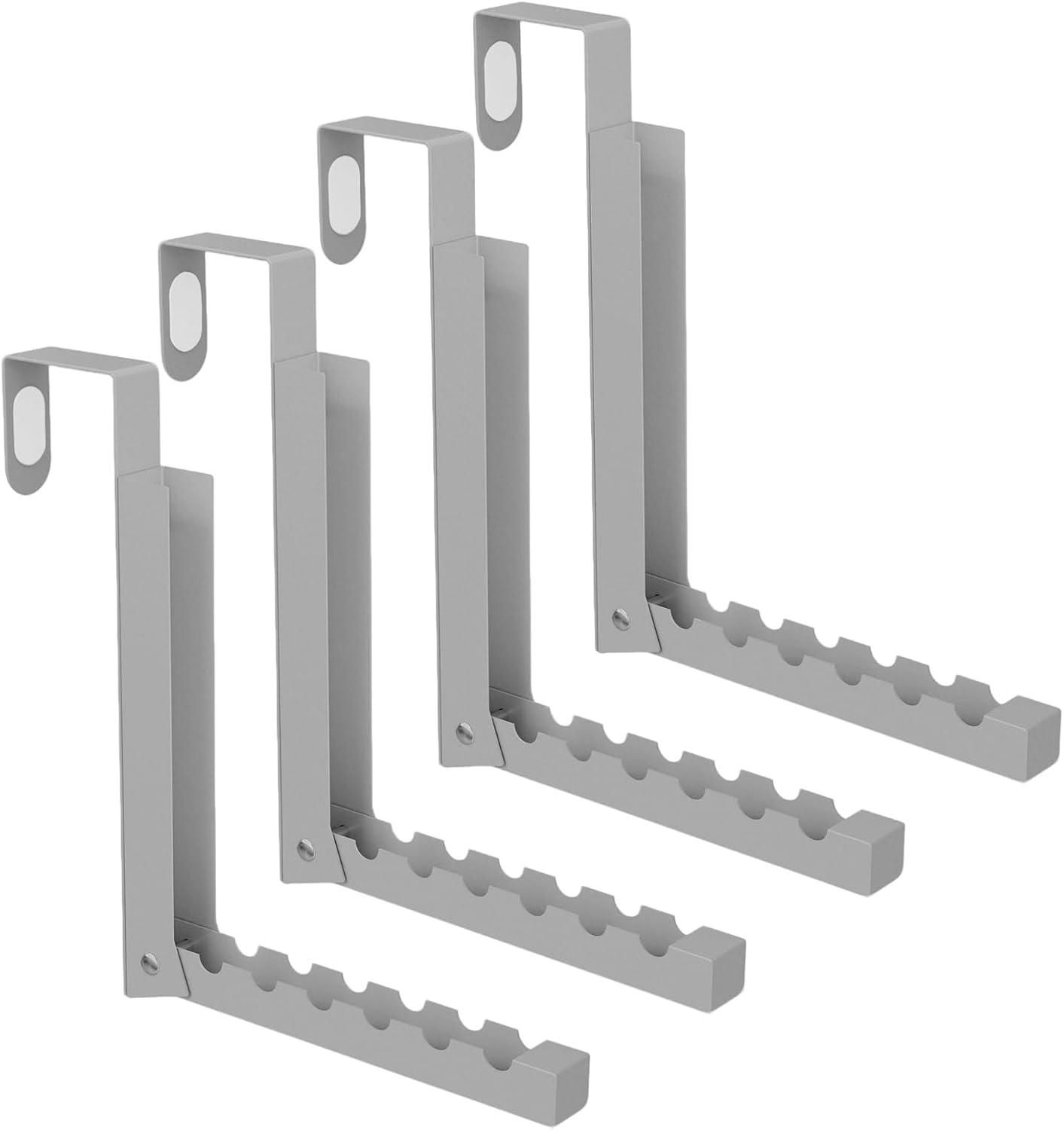 2 Pack Over The Door Hanger Folding Clothes Drying Rack, Folding Hanging Coat Rack for Indoor Laundry Room Compact Small Space Foldable Portable Clothing Hanger Hook Collapsible (Wihte-2(Upgraded))