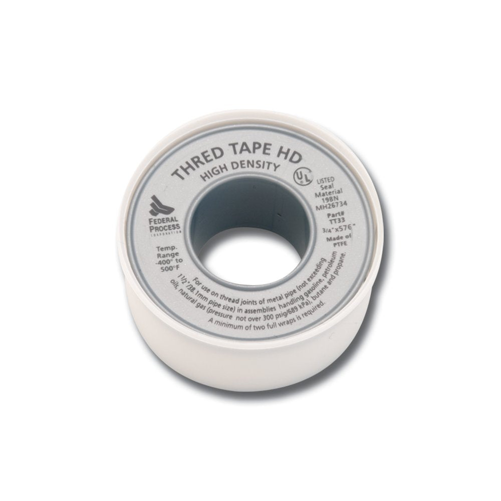 Gasoila PTFE Thread Seal Tape – Professional-Grade, 1/4 Inch x 260 Inch, High-Density Thread Tape for Plumbing, HVAC, Gas Lines, Water Pipes, and Air Compressors – Leak-Proof Seal, Non-Toxic
