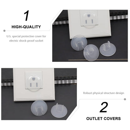 Covers Electrical Cover Electric Kids Childproof Socket Clear Wall Locks Outlets Proof Guards Plug Baby Children Toddlers Protectors Outlet Plugs Security Protector